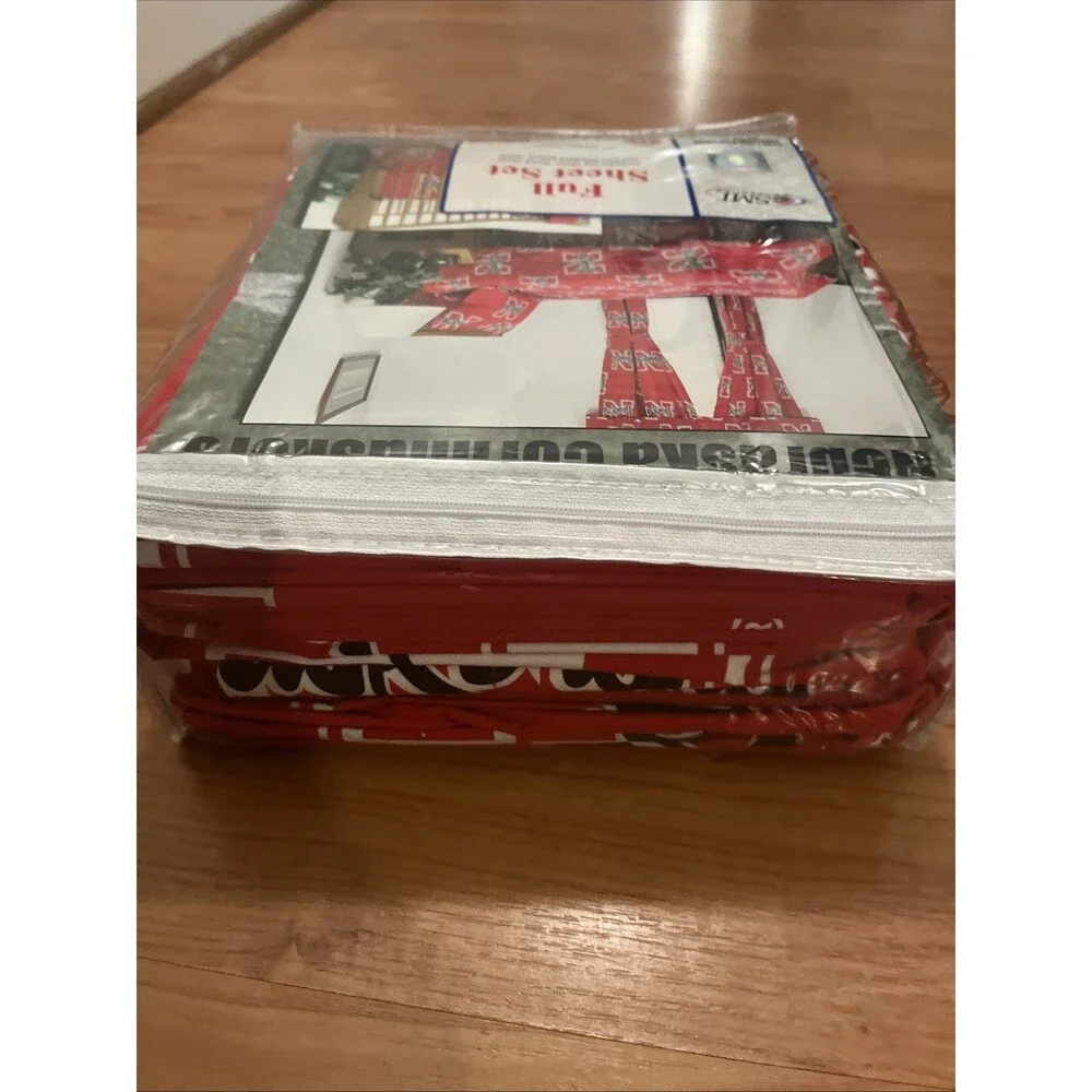 Nebraska Cornhuskers Full Sized 4 Piece Sheet Set, Team Colors
